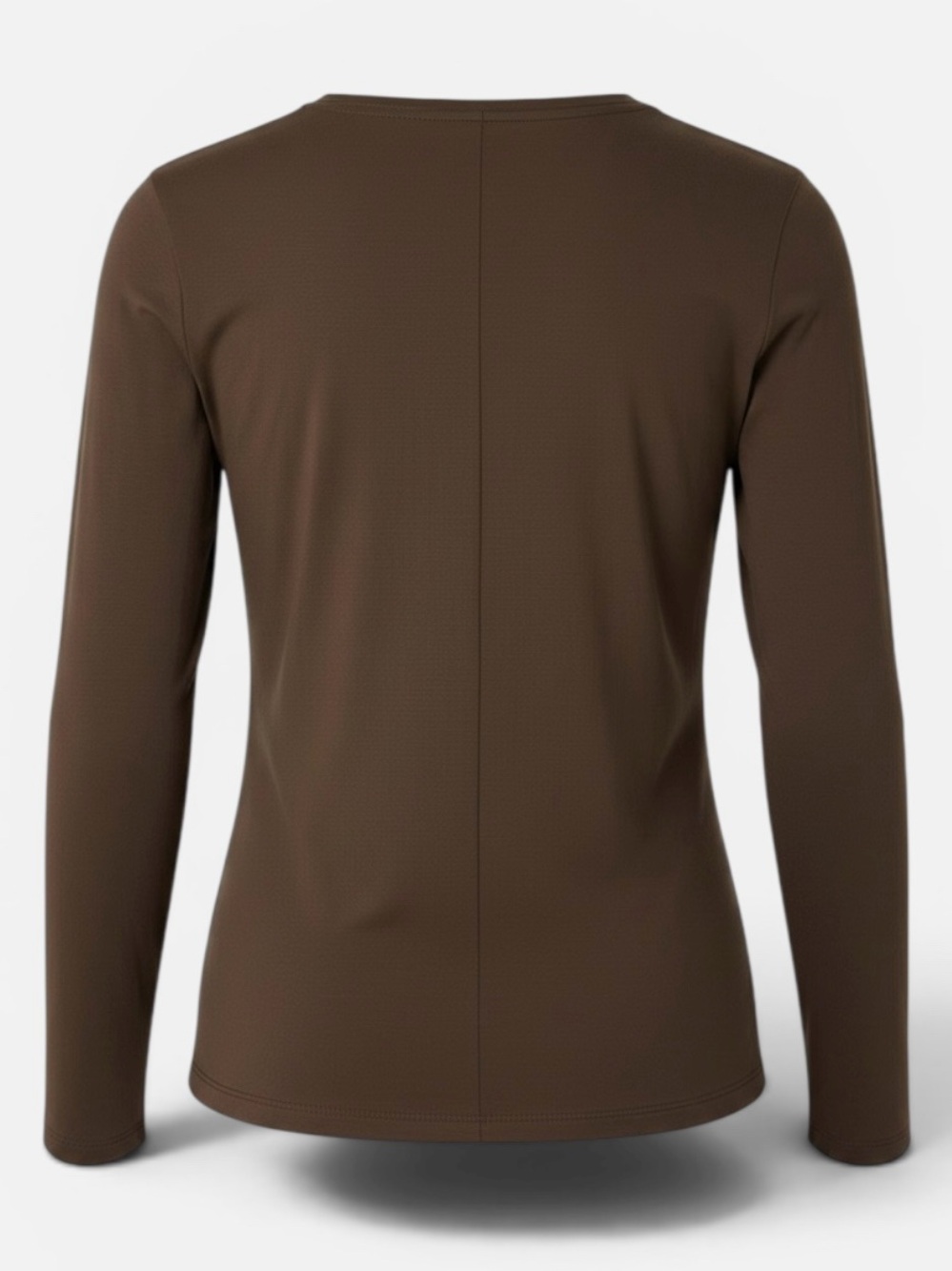Rachel Zoe Brown Long Sleeve Crewneck Top - Picture 3 of 4
